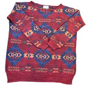 Denim Supply Ralph Lauren Sweater Womens Aztec Southwestern Tribal Boho Sz Large